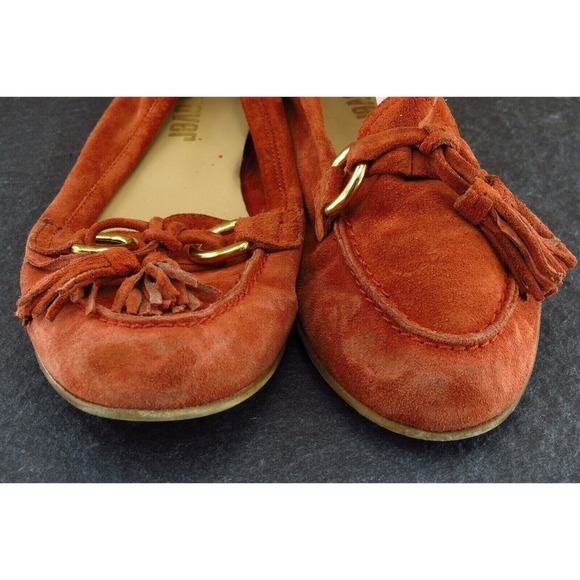 Strover Size 37 M Orange Loafer Shoes Leather Women - Picture 2 of 7
